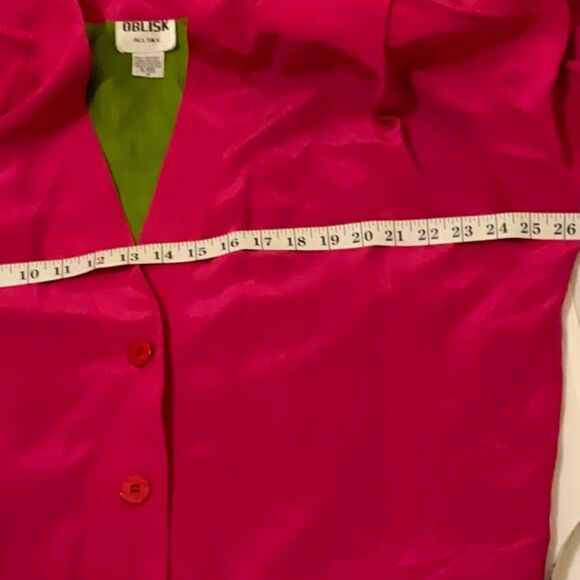 OBLISK ALL SILK vintage blazer medium - Picture 4 of 9